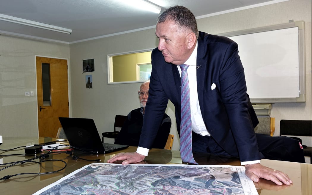 Forestry Minister Shane Jones in Nelson.