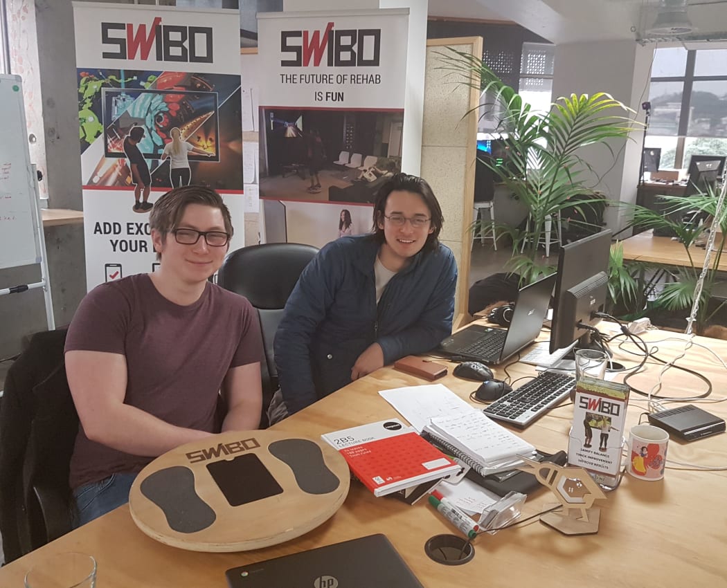 Swibo co-founders Ben Dunn and Lukas Stoecklein.