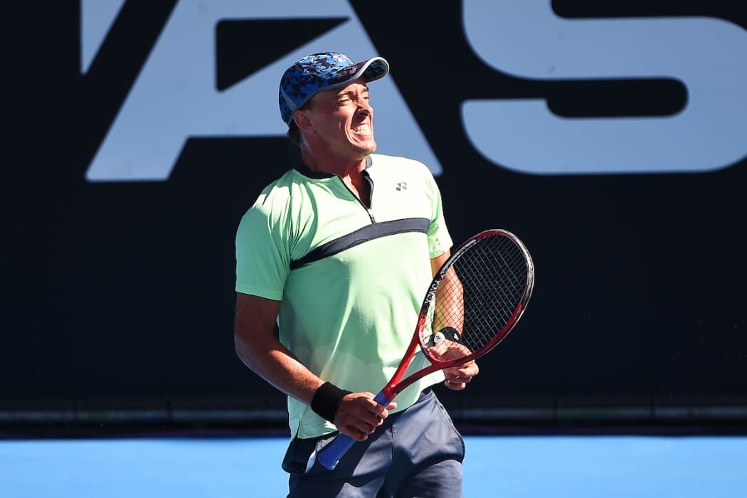 Rubin Statham wins over Hyeon Chung during the ASB Classic.