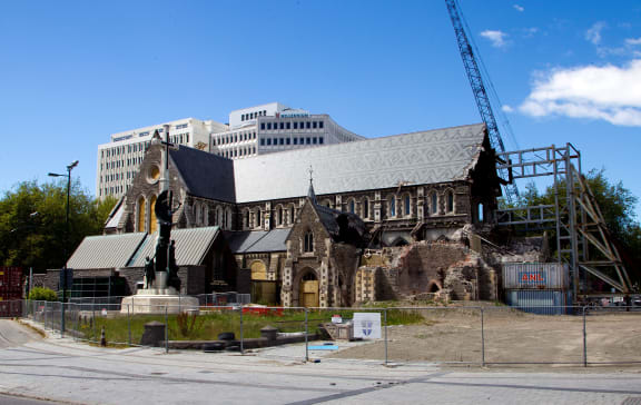 The Anglican cathedral in Christchurch.