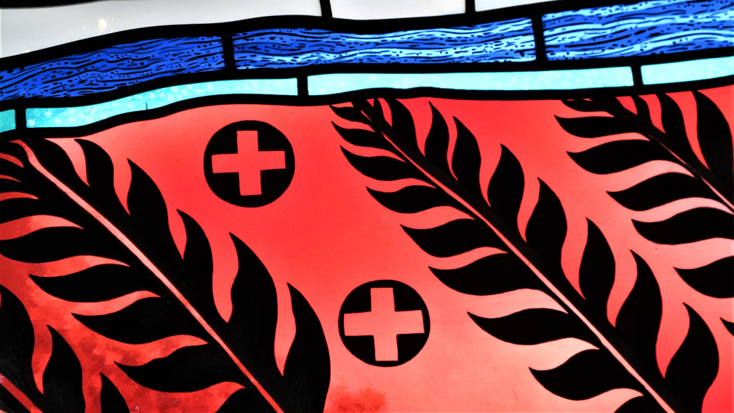 Holy Trinity Cathedral, Auckland. Window designed by Robert Ellis