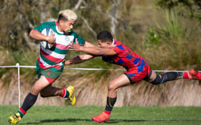Auckland club rugby game between Suburbs and East Tamaki.