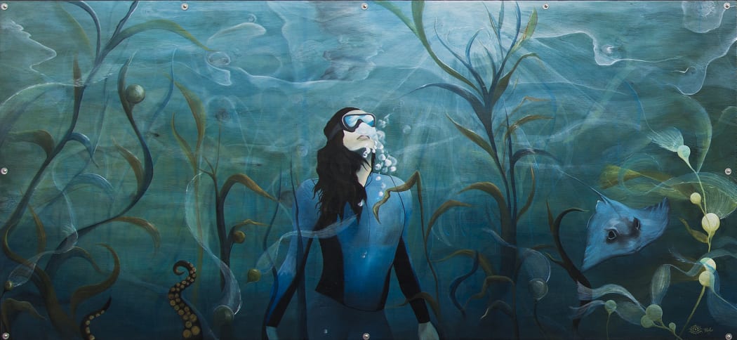 Seaweed mural