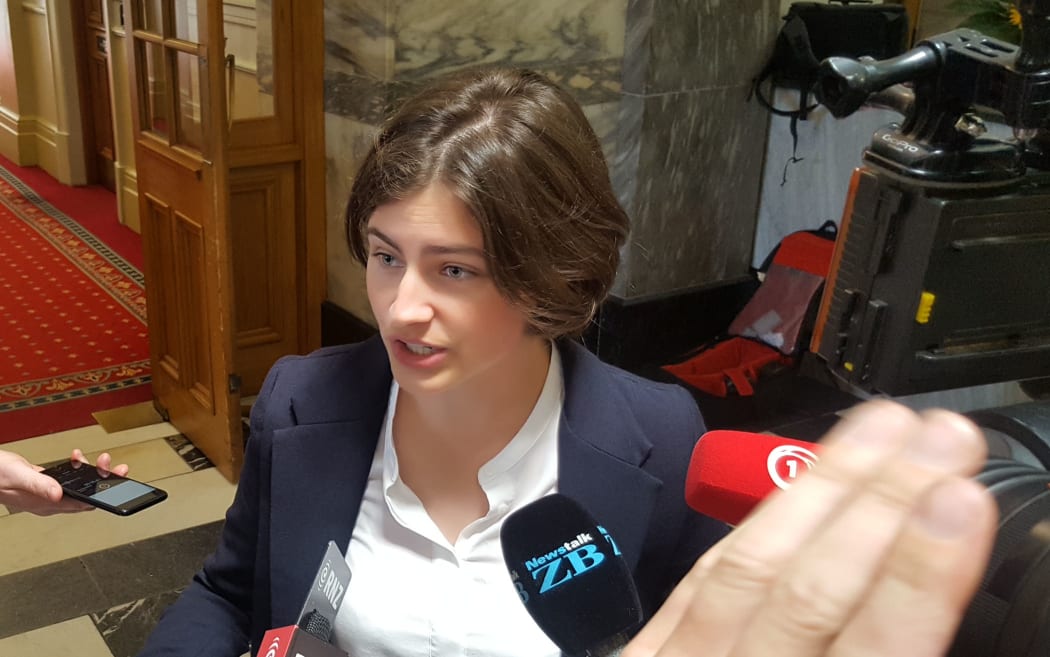 Green Party MP Chloe Swarbrick in Parliament.