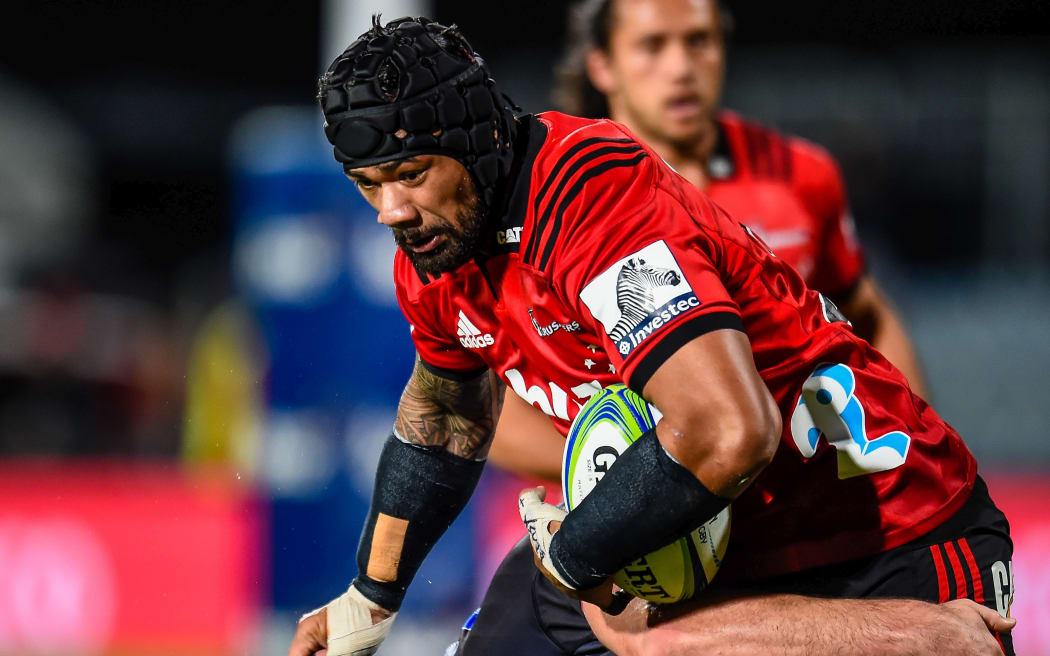 Jordan Taufua will play his 100th game for the Crusaders against the Hurricanes.