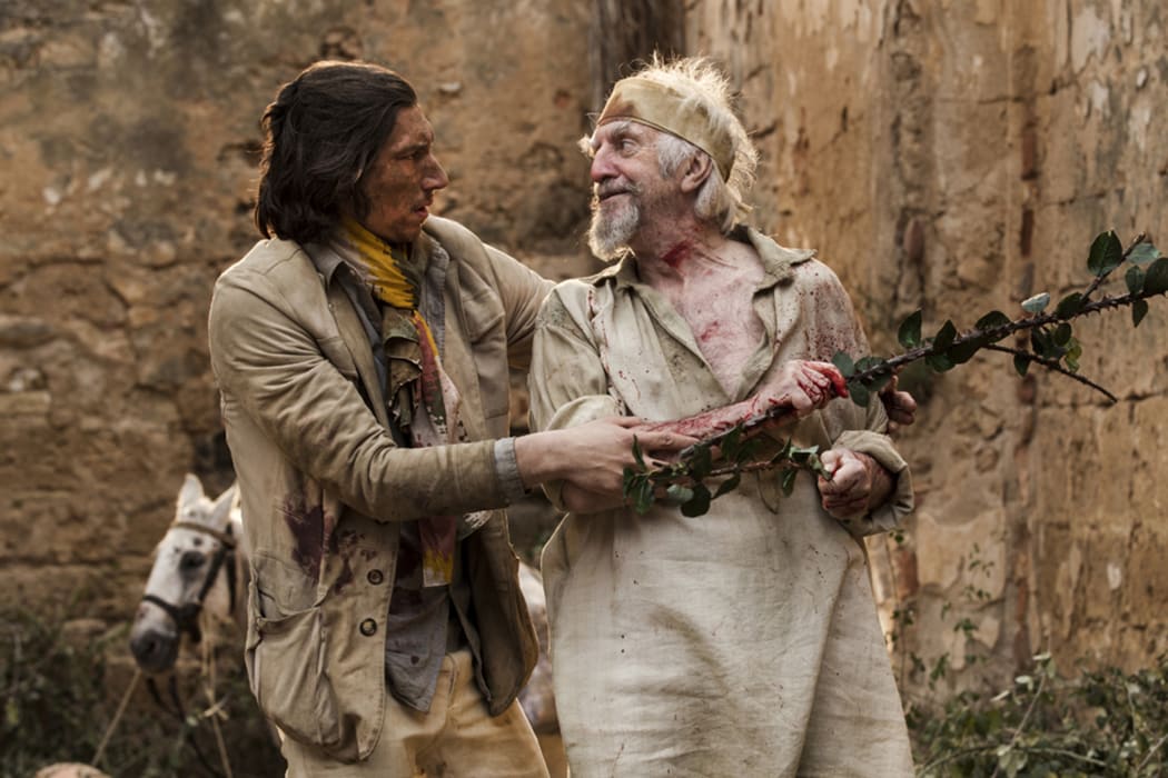 Adam Driver (left) and Jonathan Pryce in The Man Who Killed Don Quixote.