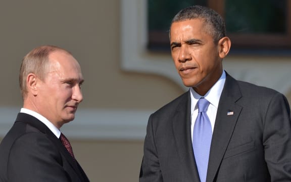 Vladimir Putin and Barack Obama at the G20 Summit in St Petersburg last year.
