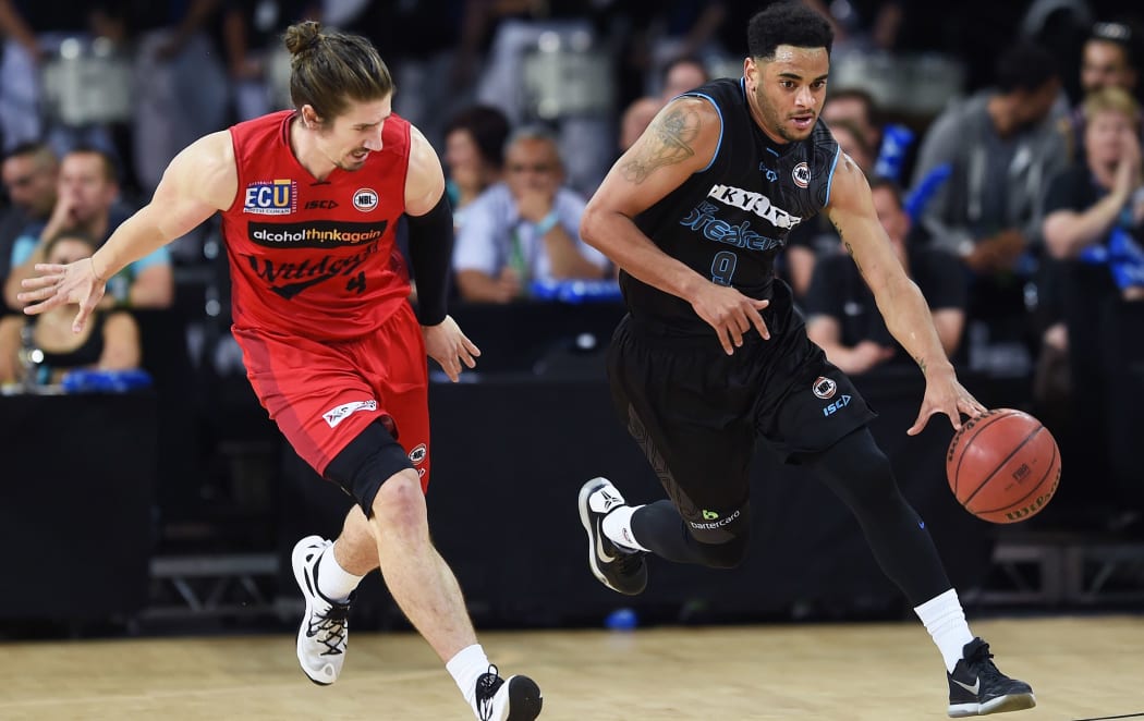 The Breakers' Corey Webster in possession, November, 2015.