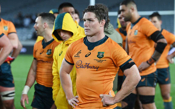 A dejected Michael Hooper. Eden Park, 2021.