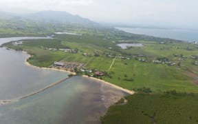 Lautoka suburbs of Fiji after Cyclone Winston.