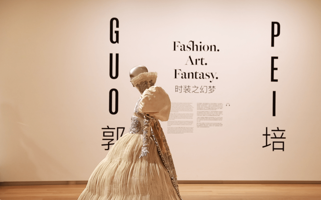 China's most well-known haute couture designer has opened an exhibition, Guo Pei: Fashion, Art, Fantasy at Toi o Tāmaki Auckland Art Gallery showcasing more than 60 breathtaking and majestic gowns.