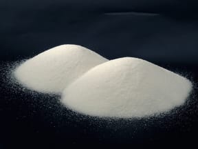 Piles of table salt