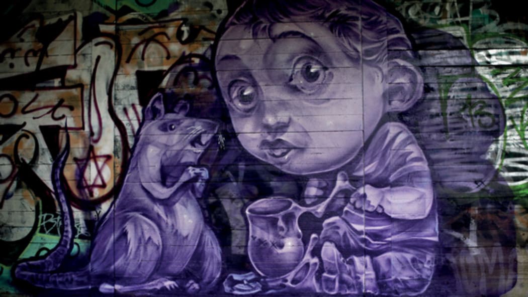 Wall by Elliott Francis Stewart, one of the artists profiled in the web series.