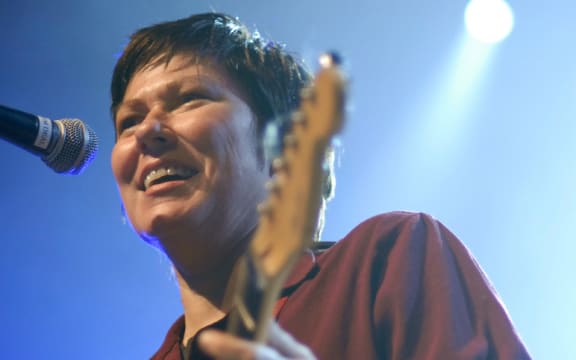 Kim Deal on stage in 2009.