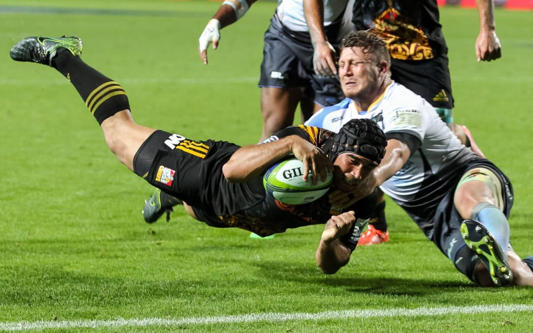 Charlie Ngatai scores his second.