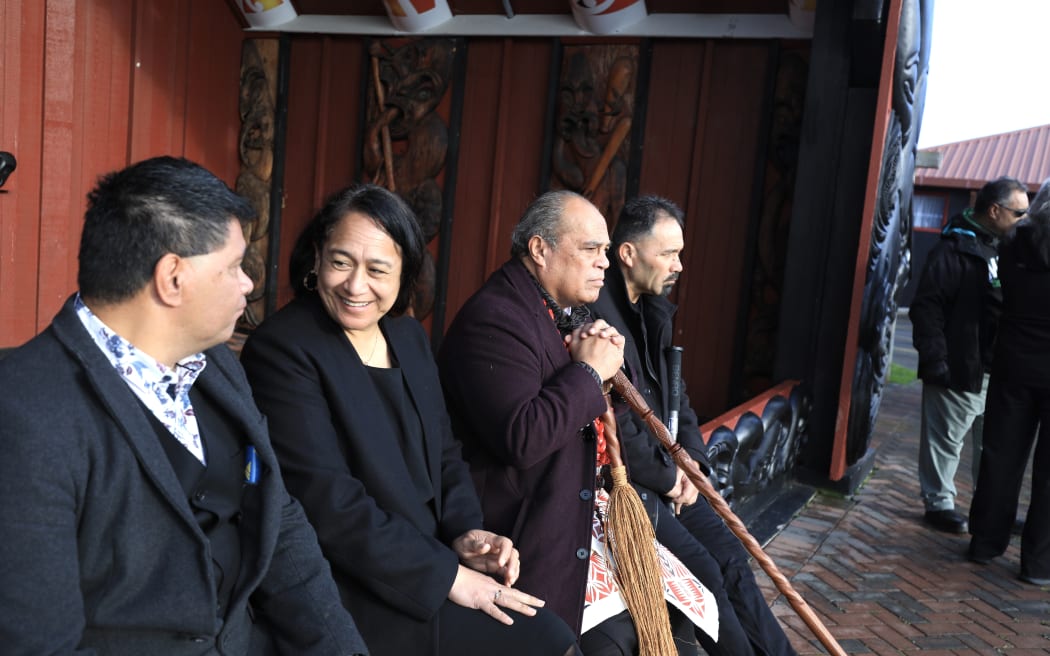 Government officials, Pacific community representatives and Ngāti Whātua Ōrākei gathered at Ōrākei marae in Auckland for the one-year anniversary of the Dawn Raids apology.