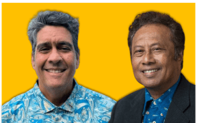 Brothers-in-law: President Surangel Whipps Jr, left, will face former president Tommy Remengesau Jr in the polls on 5 November - the same date as the United States election.