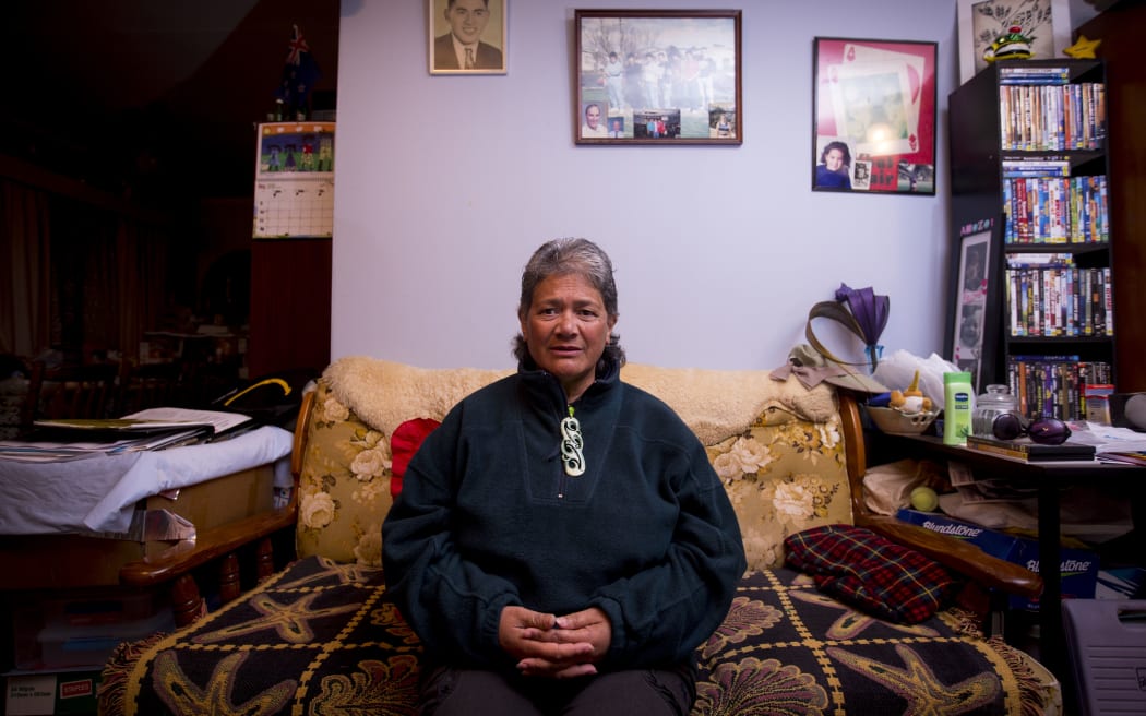 Charlotte Marsh at her former home in Manurewa before it was forcibly sold by Auckland Council following her refusal to pay $12,000 in rates.