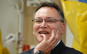 Health Minister Shane Reti in Palmerston North to announce the allocation of $6 million for the city hospital's emergency department, October 2024.