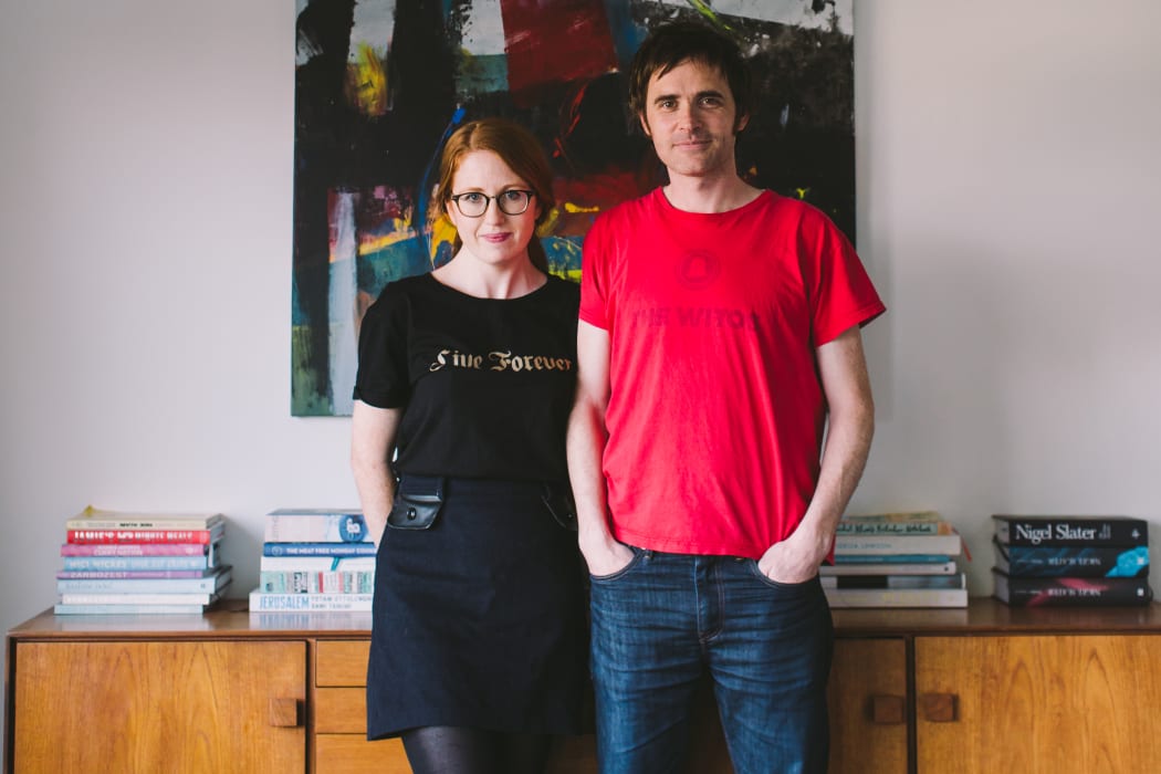 Litcrawl directors Claire Mabey and Andrew Laking