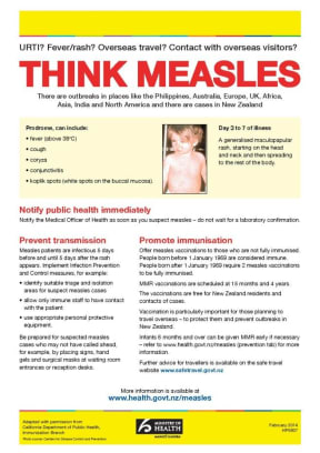 Public health officials are trying to stop the spread of measles