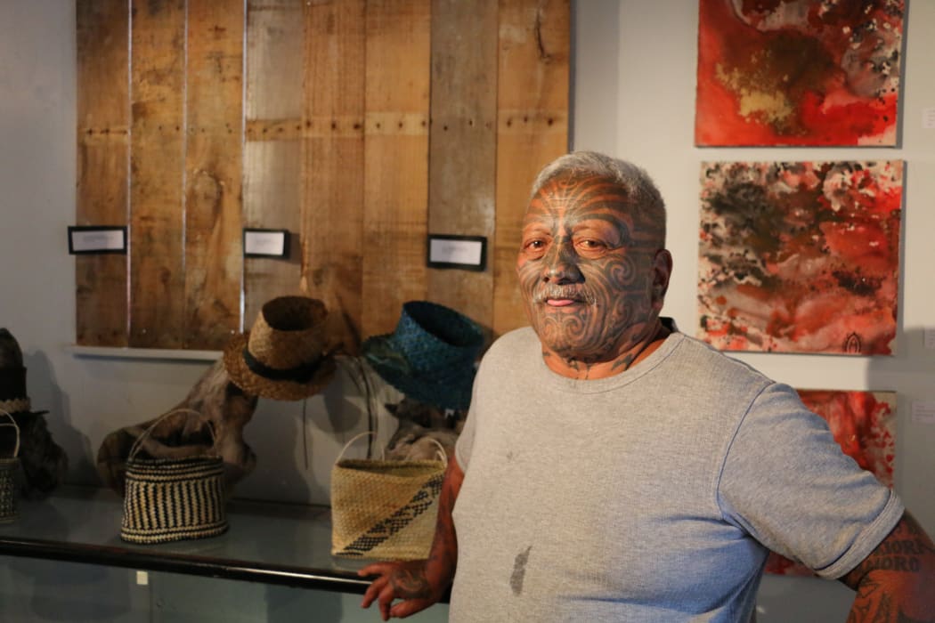 Tame Iti at Taneatua Gallery.