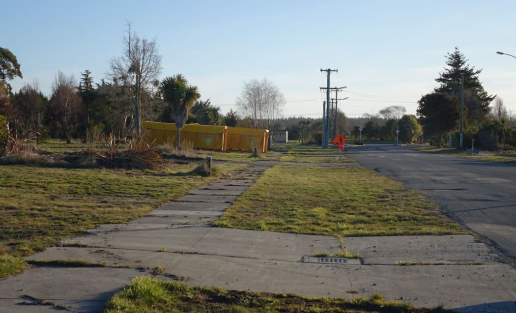 Red zone: The bumpy roads of Brooklands lead to empty cul de sacs and vacant land plots.