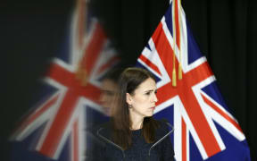 Prime Minister Jacinda Ardern speaks to media during a press conference at Parliament on March 31, 2020 in Wellington, New Zealand.