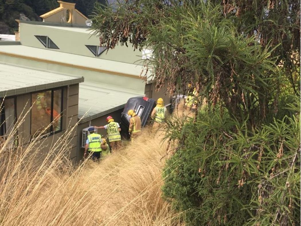 One person who was in the car in in a serious condition.