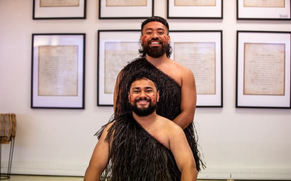 Cousins Tristan Petueli (above) and Kapieri Samisoni (below) embrace their culture through dance and music as they celebrate Rotuman Language Week.
