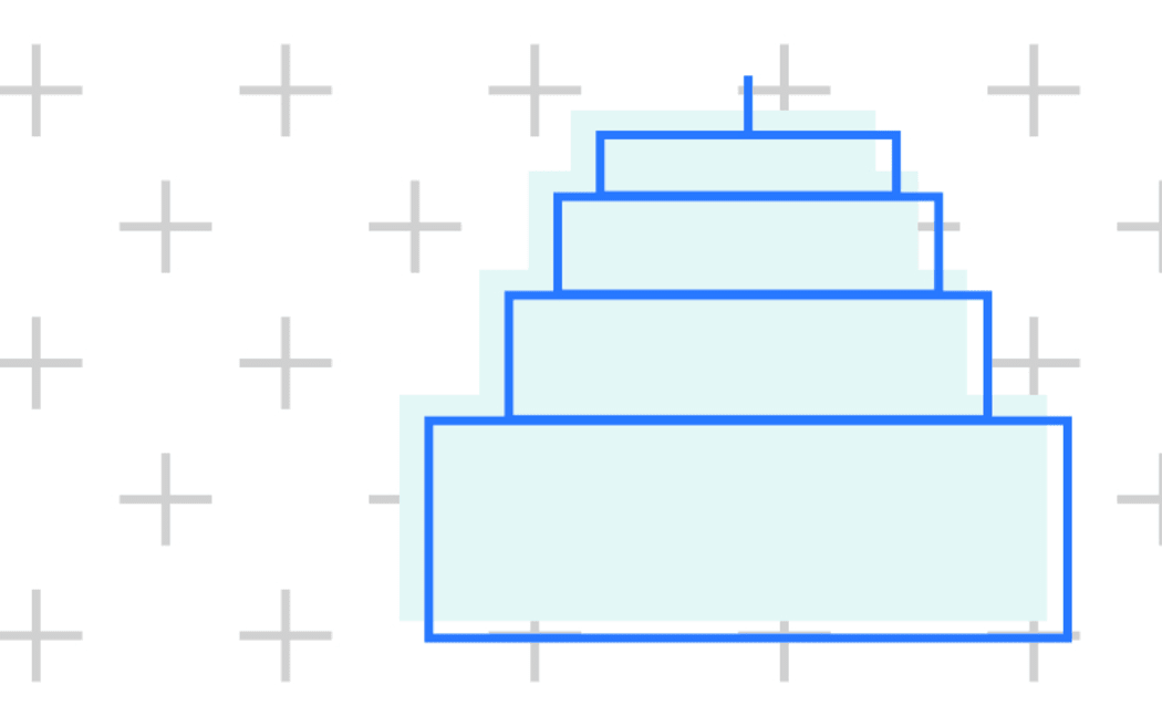 Stylised illustration of the Beehive