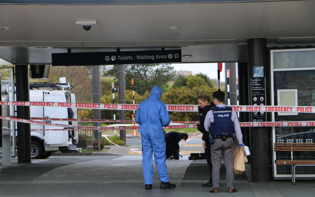 Police have launched a homicide investigation following an incident at Auckland's Albany Bus Station on 18 September 2023 where one person died and one was injured.