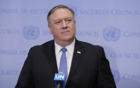 United States Secretary of State Mike Pompeo speaks during a press conference following the United Nations Security Council meeting on Iran at the United Nations on December 12, 2018 in New York City. (Photo by Luiz Rampelotto/NurPhoto)