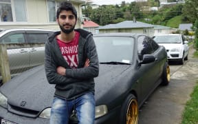 Sharif King outside his home in Porirua.