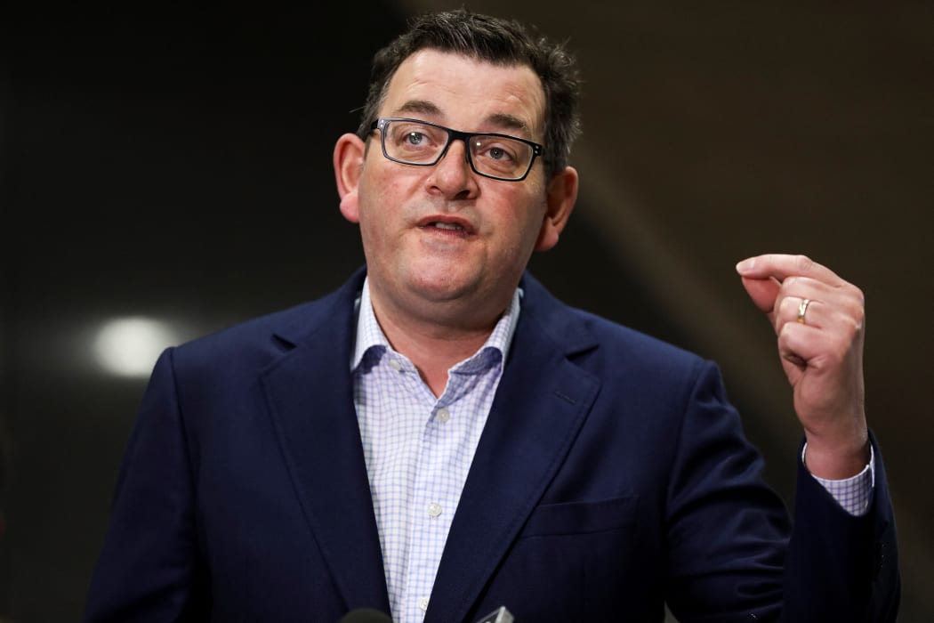 Victoria state premier Daniel Andrews speaks during a press conference in Melbourne on 16 July 2021.