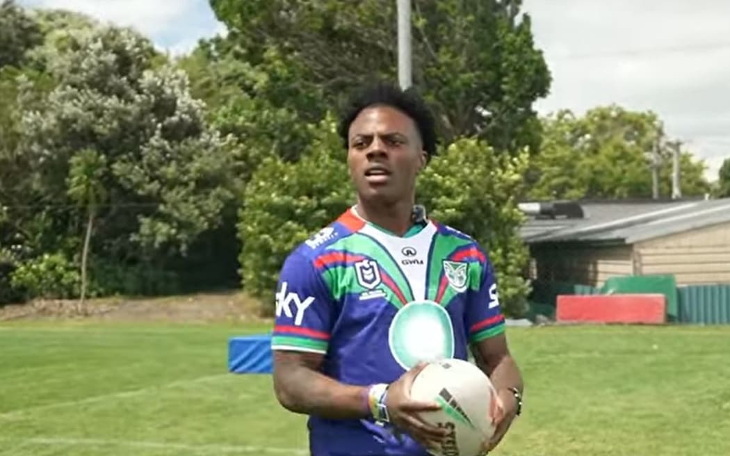 IShowSpeed put his rugby league skills to the test at a Warriors training session.