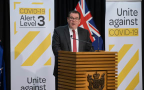 Minister of Finance Grant Robertson delivering a pre-Budget speech on 7 May, 2020.