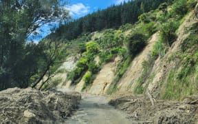 State Highway 2 near Devil's Elbow after Cyclone Gabrielle.