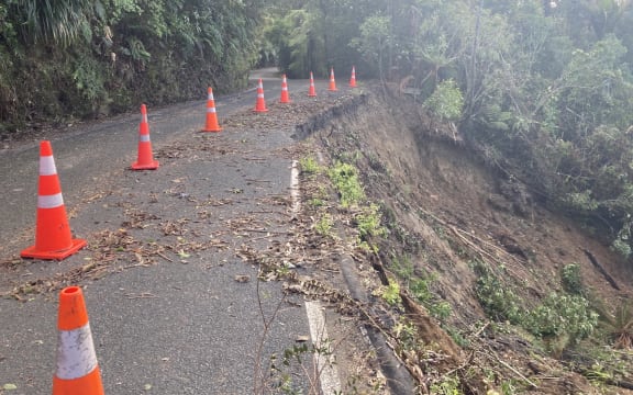 With 16 slips in the area, only emergency services and Karekare's 300 residents are allowed to access the roads.