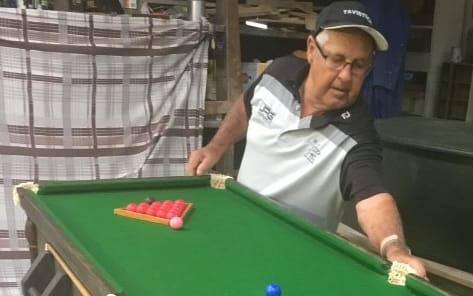 Snooker table coffin made by one of the Katikati Coffin Club members