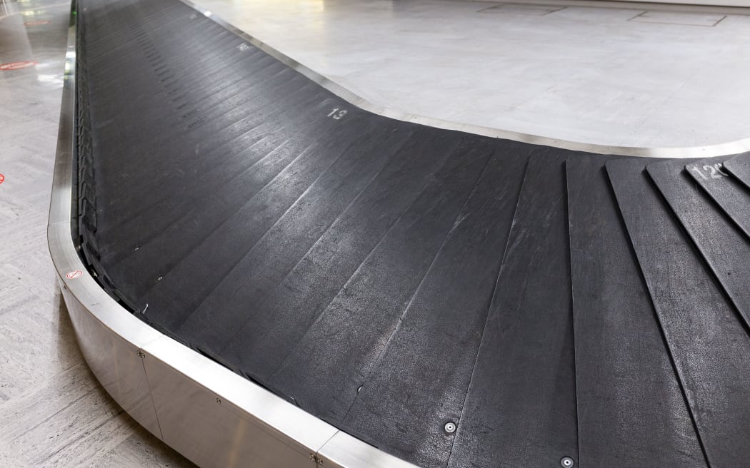 Airport interior at baggage claim