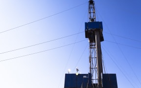 Oil and Gas Drilling Rig onshore (stock photo)