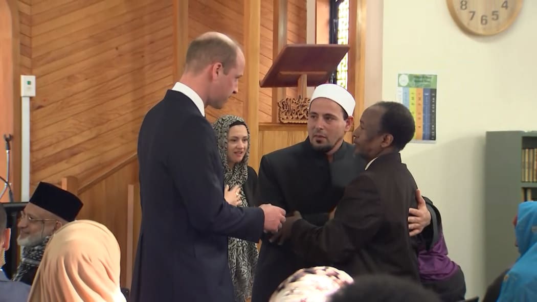 The Duke of Cambridge, Prince William visits Al Noor Masjid in Christchurch.