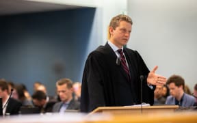 The accused's lead defence lawyer, Ian Brookie, in the Grace Millane trial.