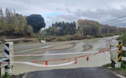 Puketapu bridge in Hawke’s Bay - swept away in Cyclone Gabrielle.