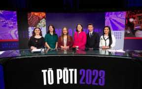TVNZ Young Voters' Debate participants.
