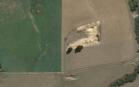 Foulden Maar as seen by satellite.