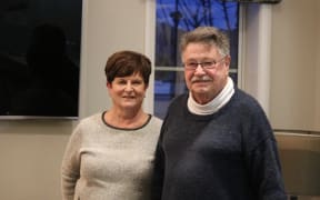 Faye and John McGill were among 50 residents who had to be evacuated after a gas explosion at a residential property at Marble Court, Christchurch.