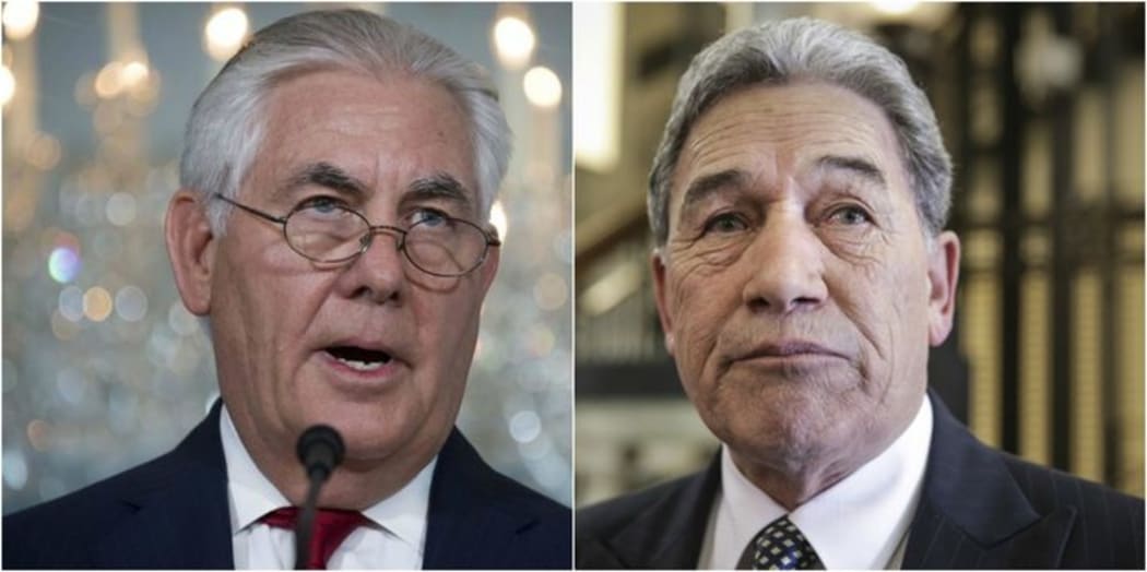 Rex Tillerson called Winston Peters