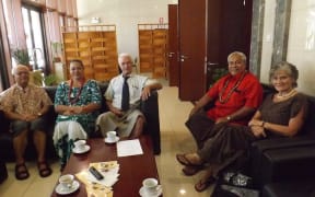 Tolofuaivalelei Falemoe Leiataua, second right, was part of the Comission of Inquiry into family domestic violence in Samoa.